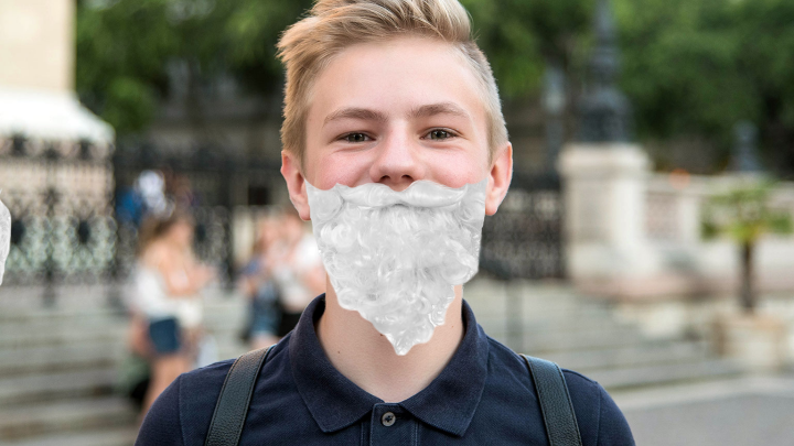 Inspiring: Pre-Pubescent Teen Wears Fake Beard For Omer